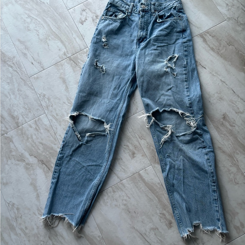 Distressed Blue Women's Jeans